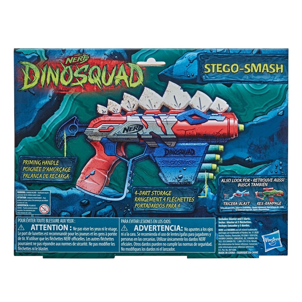 slide 3 of 10, NERF DinoSquad Stegosmash Blaster, 1 ct