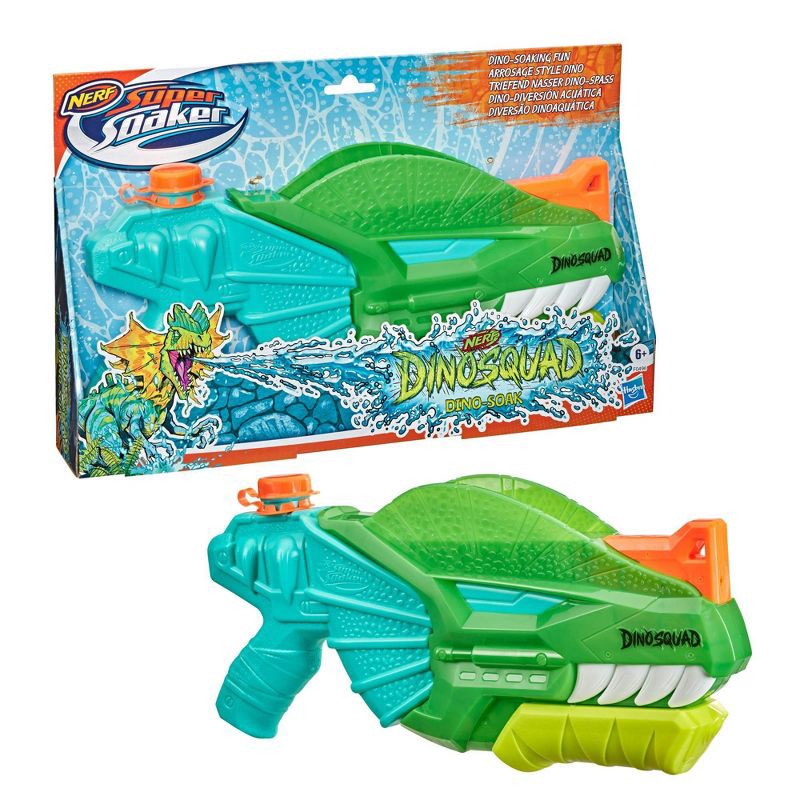 slide 6 of 8, NERF Super Soaker DinoSquad Dino-Soak Water Blaster, 1 ct