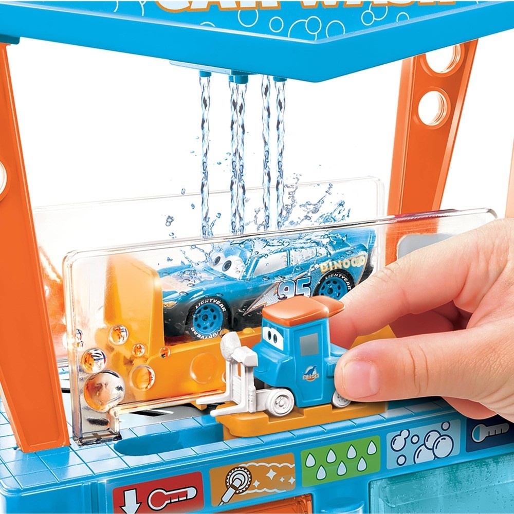 slide 5 of 6, Disney Pixar Cars Color Change Dinoco Car Wash Playset, 1 ct