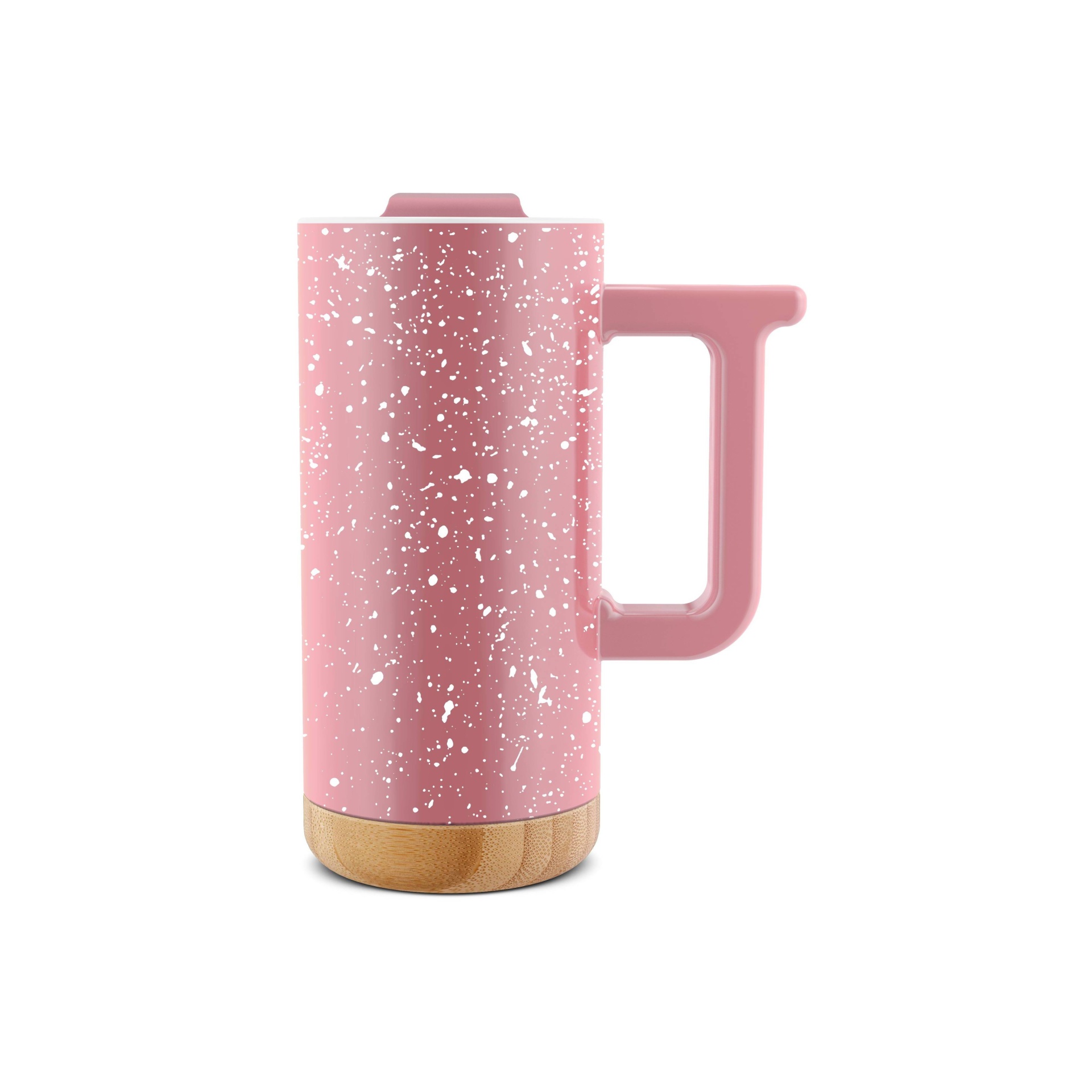 slide 1 of 4, Ello Ceramic Aspen Travel Mug Pink, 16 oz