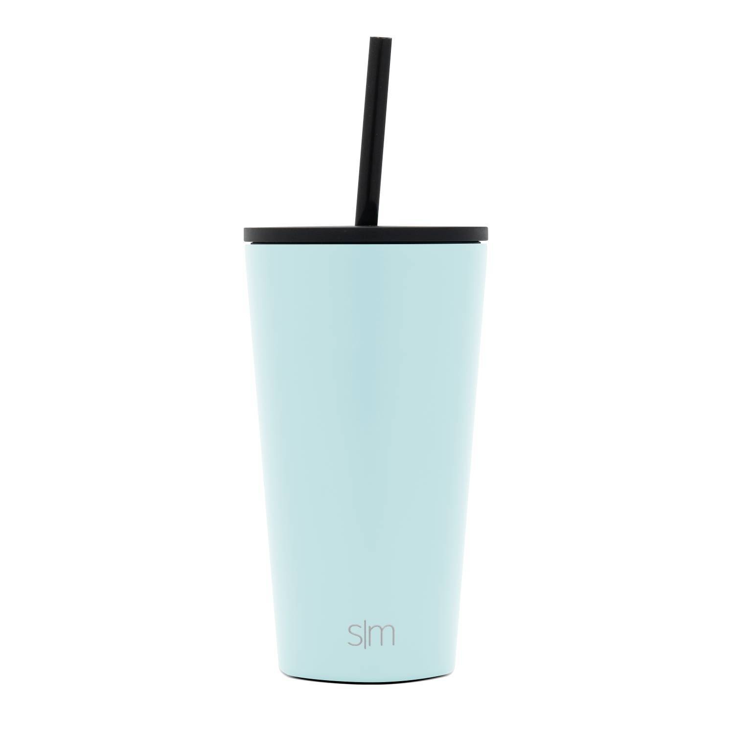 slide 1 of 3, Simple Modern Classic with Straw Lid Seaside, 16 oz