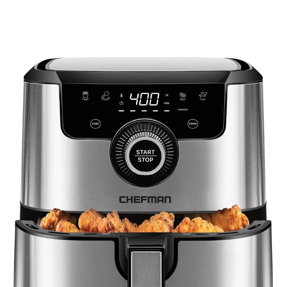 slide 2 of 6, Chefman Air Fryer - Silver, 4.5 qt