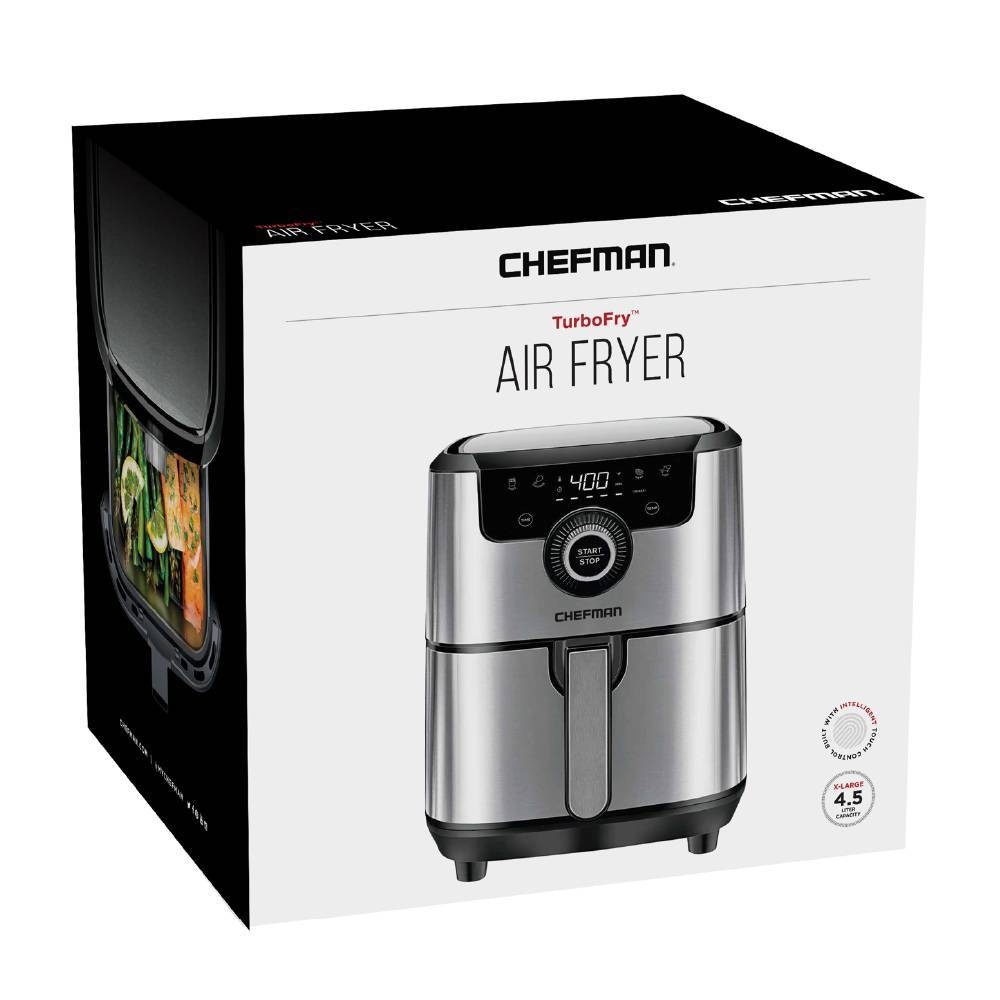 slide 3 of 6, Chefman Air Fryer - Silver, 4.5 qt