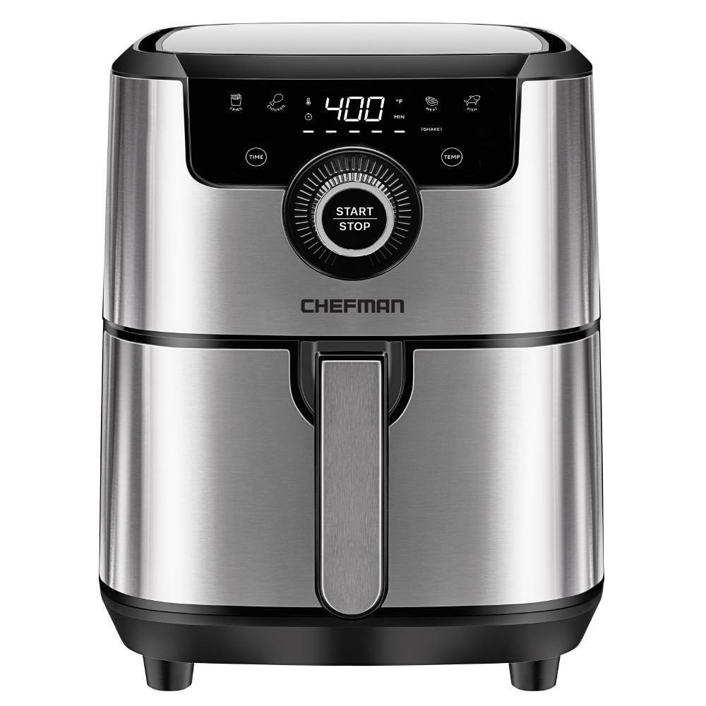 slide 1 of 6, Chefman Air Fryer - Silver, 4.5 qt