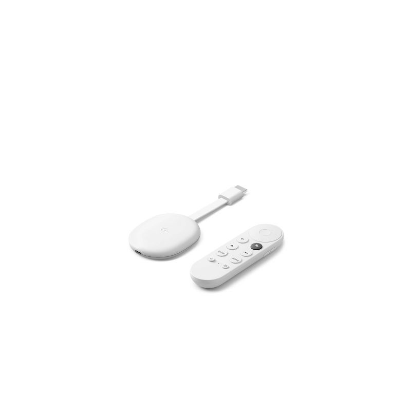 slide 2 of 7, Google Chromecast with Google TV (4K) (2020) - Snow, 1 ct