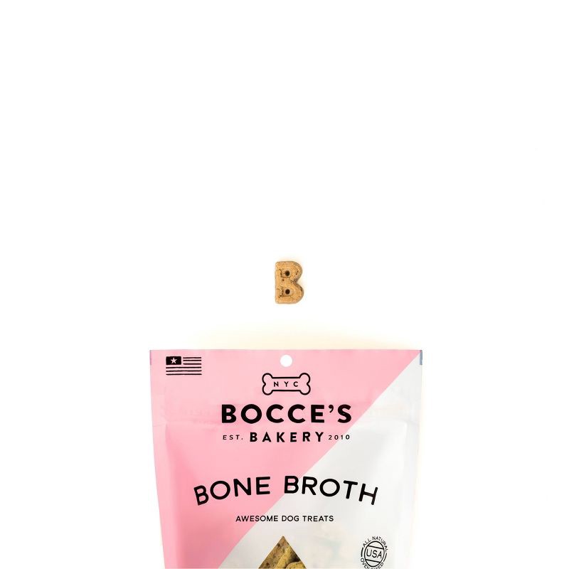 slide 3 of 3, Bocce's Bakery Beef Bone Broth and Carrot Dog Treats - 5oz, 5 oz