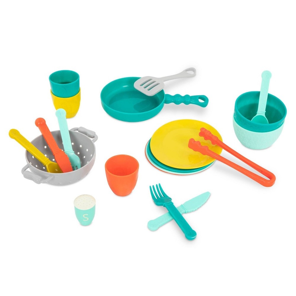slide 3 of 6, B. toys - Toy Cooking Accessories - Mini Chef Kitchen Set, 1 ct