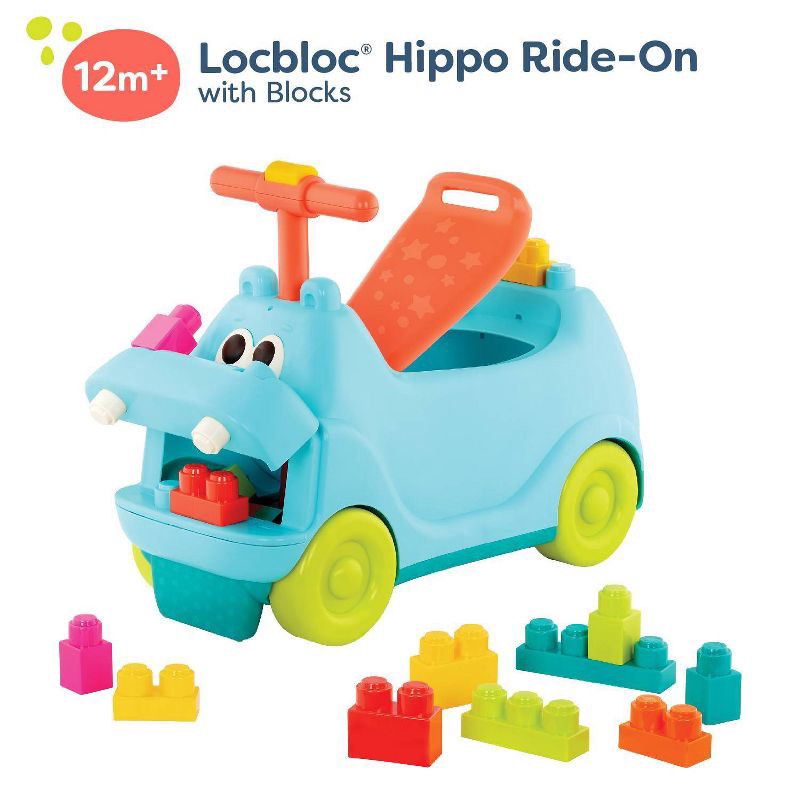 slide 6 of 7, B. toys Ride On Toy with Blocks - Ride & Chomp: Educational Kids Pedal and Push Vehicle, 1 ct