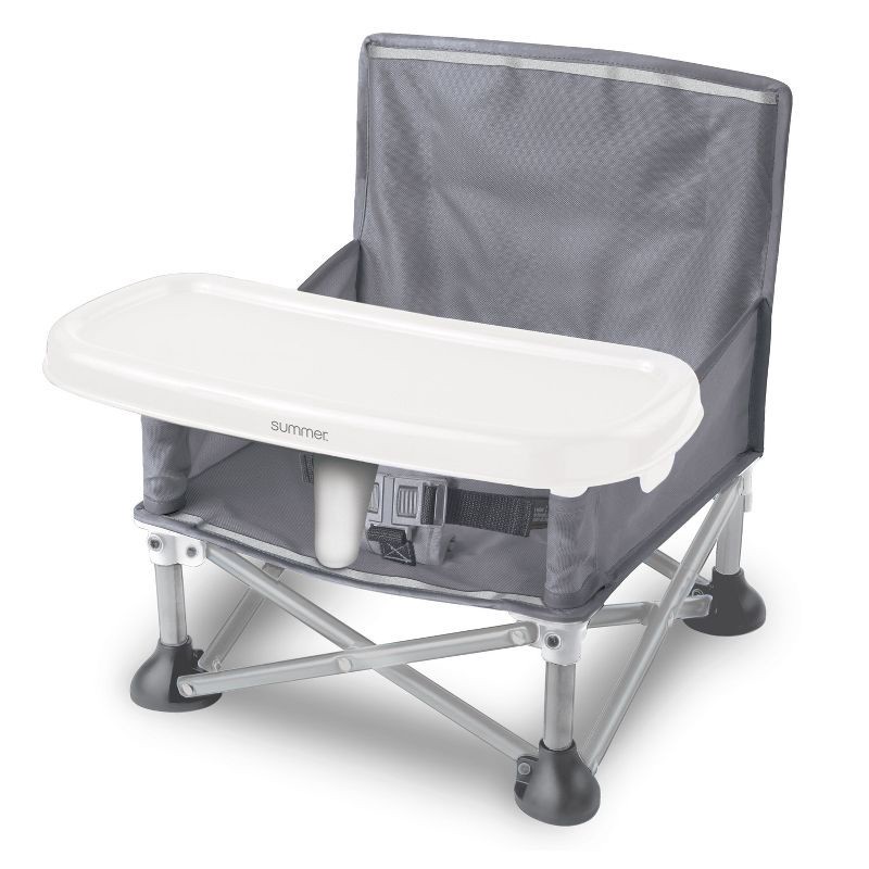 slide 1 of 12, Summer Infant Pop 'N Sit Portable Infant Booster Seat - Sport Gray, 1 ct