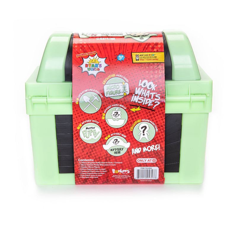 Ryan's World Micro Glow in the Dark Treasure Chest (Target Exclusive) 1 ct Shipt