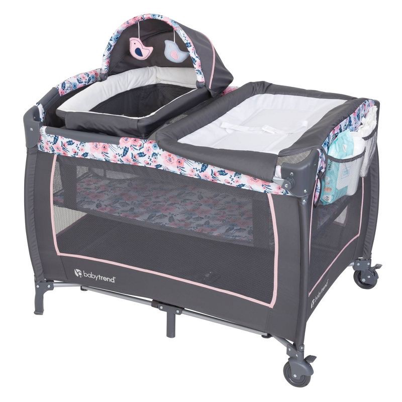 slide 1 of 8, Baby Trend Lil Snooze Deluxe II Nursery Center - Bluebell, 1 ct