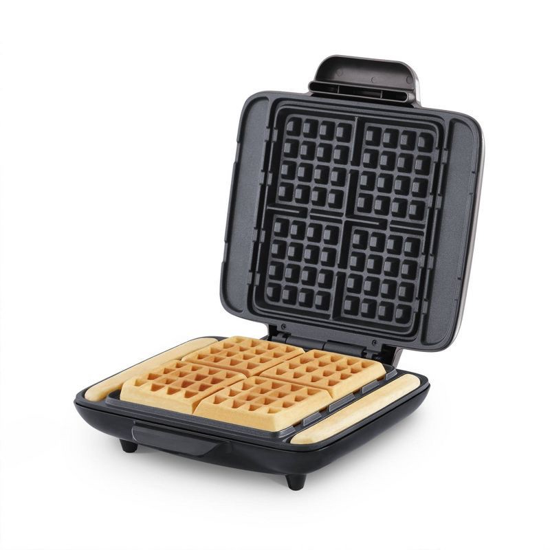 slide 1 of 15, Dash No-Drip Nonstick Belgian Waffle Maker - Graphite: Aluminum & Plastic, 1200W, Nonstick Surface, 99 sq in Grill Area, 1 ct