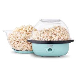 Dash 6qt SmartStore Stirring Popcorn Maker - Aqua: Electric Popcorn Popper, 850W, Hand Wash, 1-Year Warranty