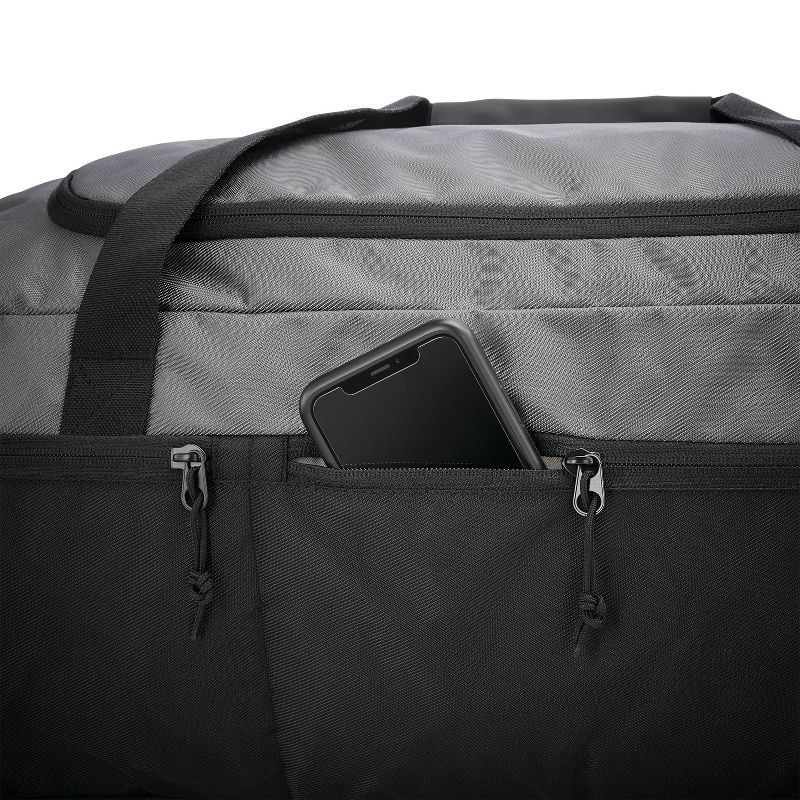 slide 3 of 4, High Sierra 60L Essential Duffel Bag - Mercury/Black, 60 liter