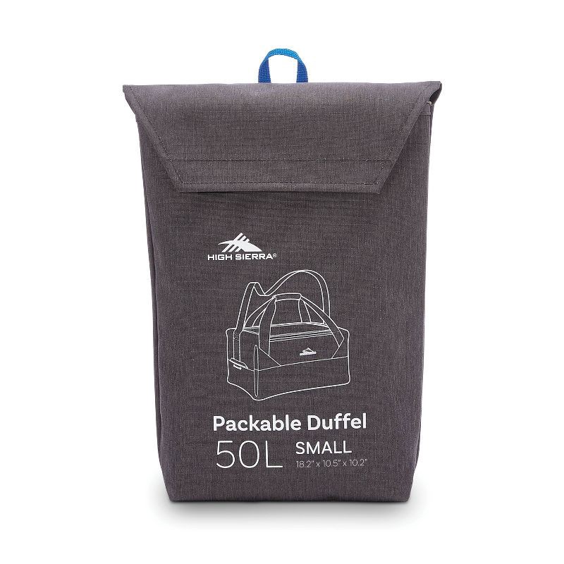 slide 3 of 6, High Sierra 50L Packable Duffel Bag - Dark Gray, 50 liter