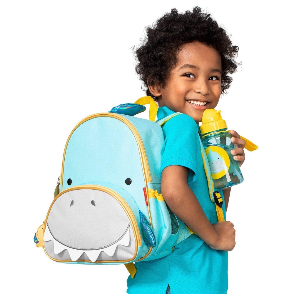 slide 3 of 8, Skip Hop Zoo Kids' Backpack - Shark, 1 ct