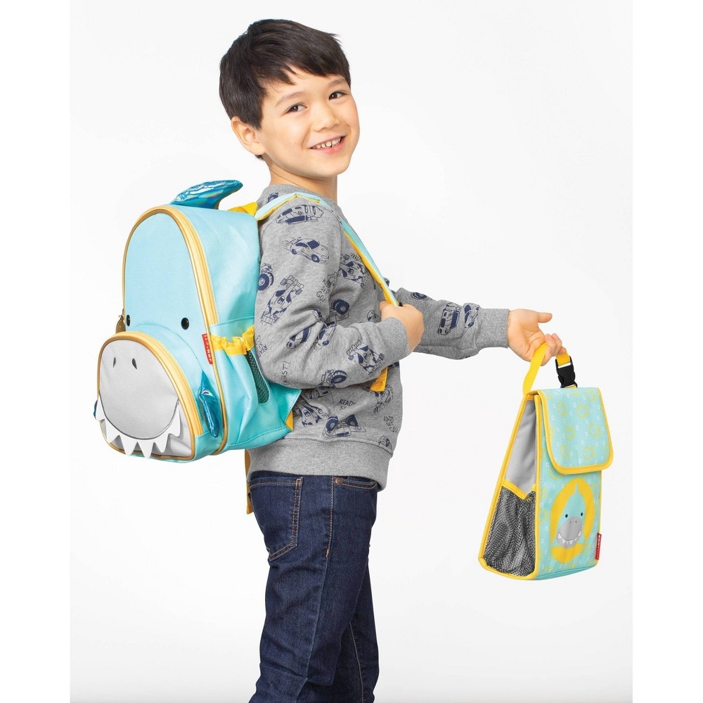 slide 4 of 8, Skip Hop Zoo Kids' Backpack - Shark, 1 ct