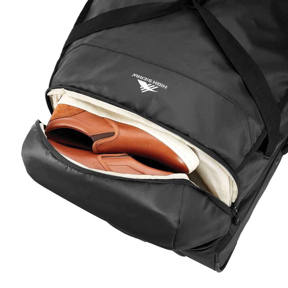 High Sierra Wheeled Drop Bottom 70l Duffel Bag - Black Graphic