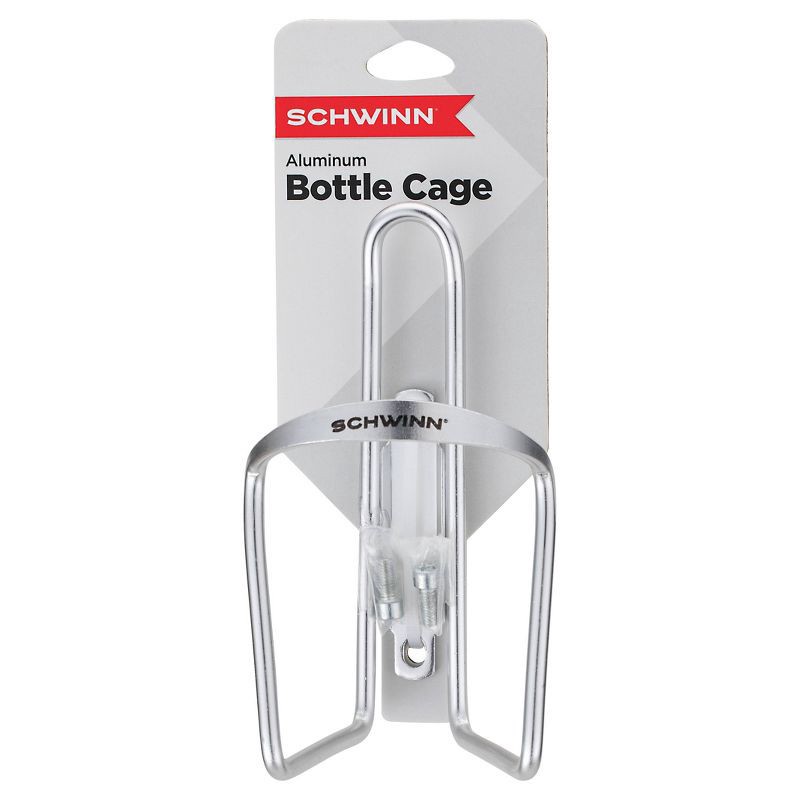 slide 3 of 5, Schwinn Aluminum Bike Bottle Cage - Silver, 1 ct