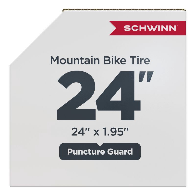 slide 6 of 6, Schwinn 24" Mountain Bike Tire - Black, 1 ct