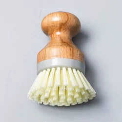 Hearth & Hand with Magnolia Palm Dish Brush - Hearth & Hand™ with Magnolia: Ergonomic Wooden Kitchen Cleaning Tool