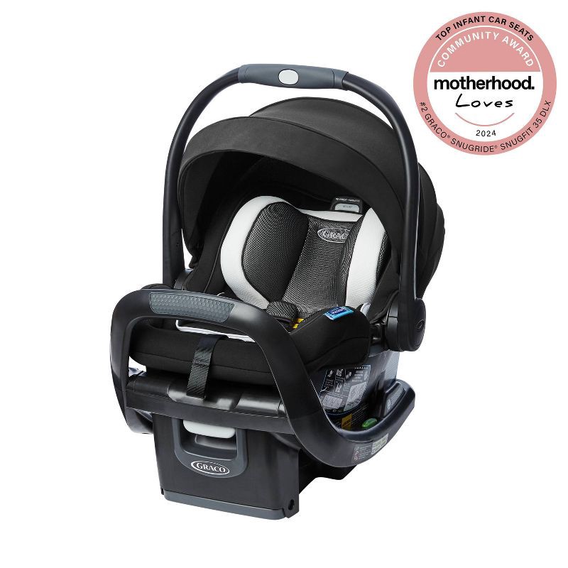 slide 2 of 8, Graco SnugRide SnugFit 35 DLX Infant Car Seat Featuring Safety Surround - Jacks, 1 ct