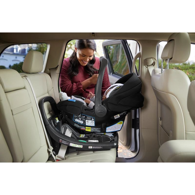 slide 4 of 8, Graco SnugRide SnugFit DLX Infant Car Seat Featuring Safety Surround - Jacks, 1 ct