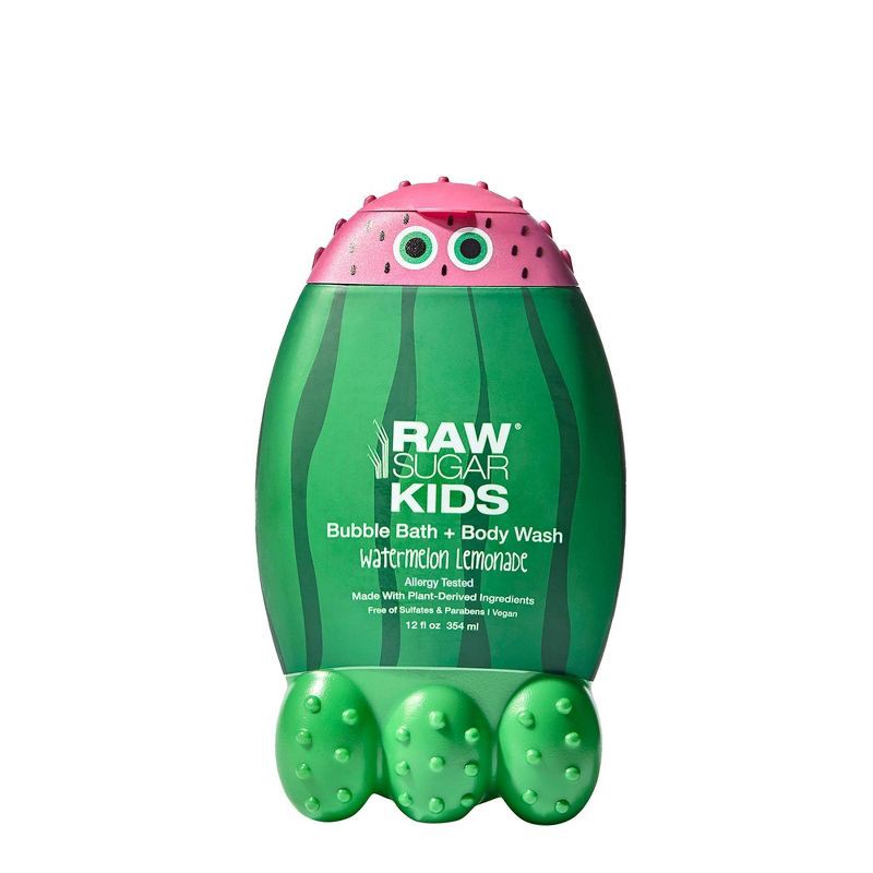 slide 1 of 5, Raw Sugar Kids Bubble Bath + Body Wash - Watermelon Lemonade - 12 fl oz, 12 fl oz