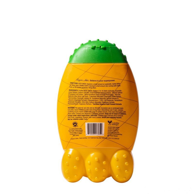slide 4 of 5, Raw Sugar Kids Bubble Bath + Body Wash Pineapple Orange - 12 fl oz, 12 fl oz