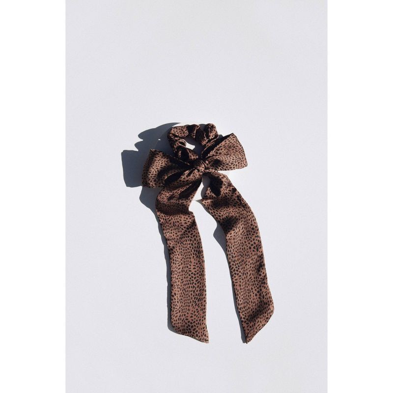 slide 4 of 4, Kristin Ess Scrunchie + Scarf Set - Cheetah, 1 ct