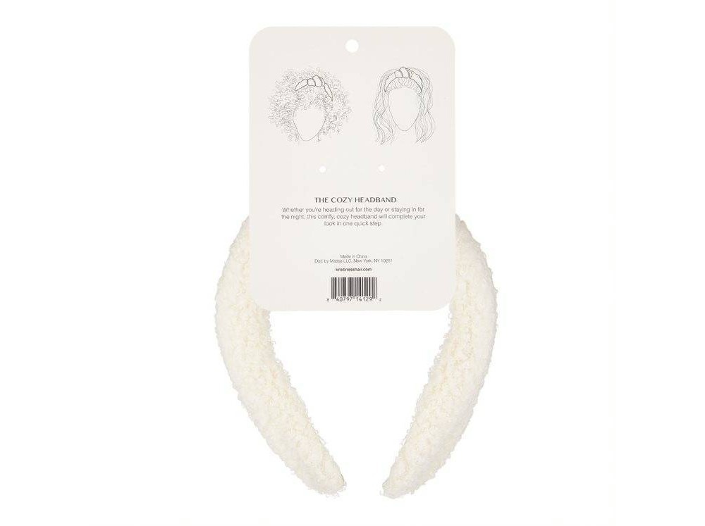 slide 2 of 6, Kristin Ess Cozy Headband - White, 1 ct
