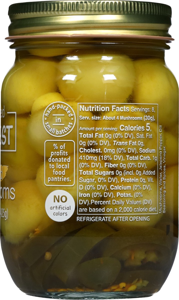 slide 14 of 14, Preserved Harvest Pickled Mushrooms 15 Ounces, 1 ct