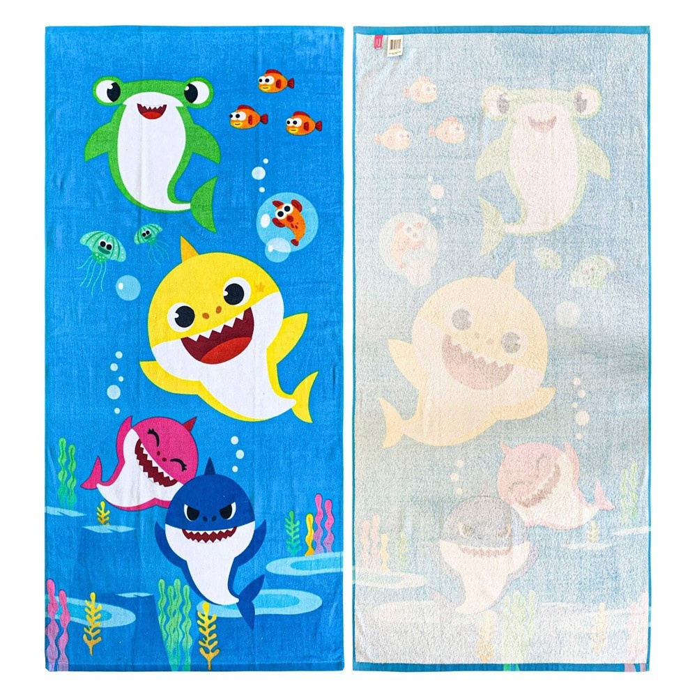 slide 2 of 6, Pinkfong Baby Shark Feed Me Beach Towel, 1 ct