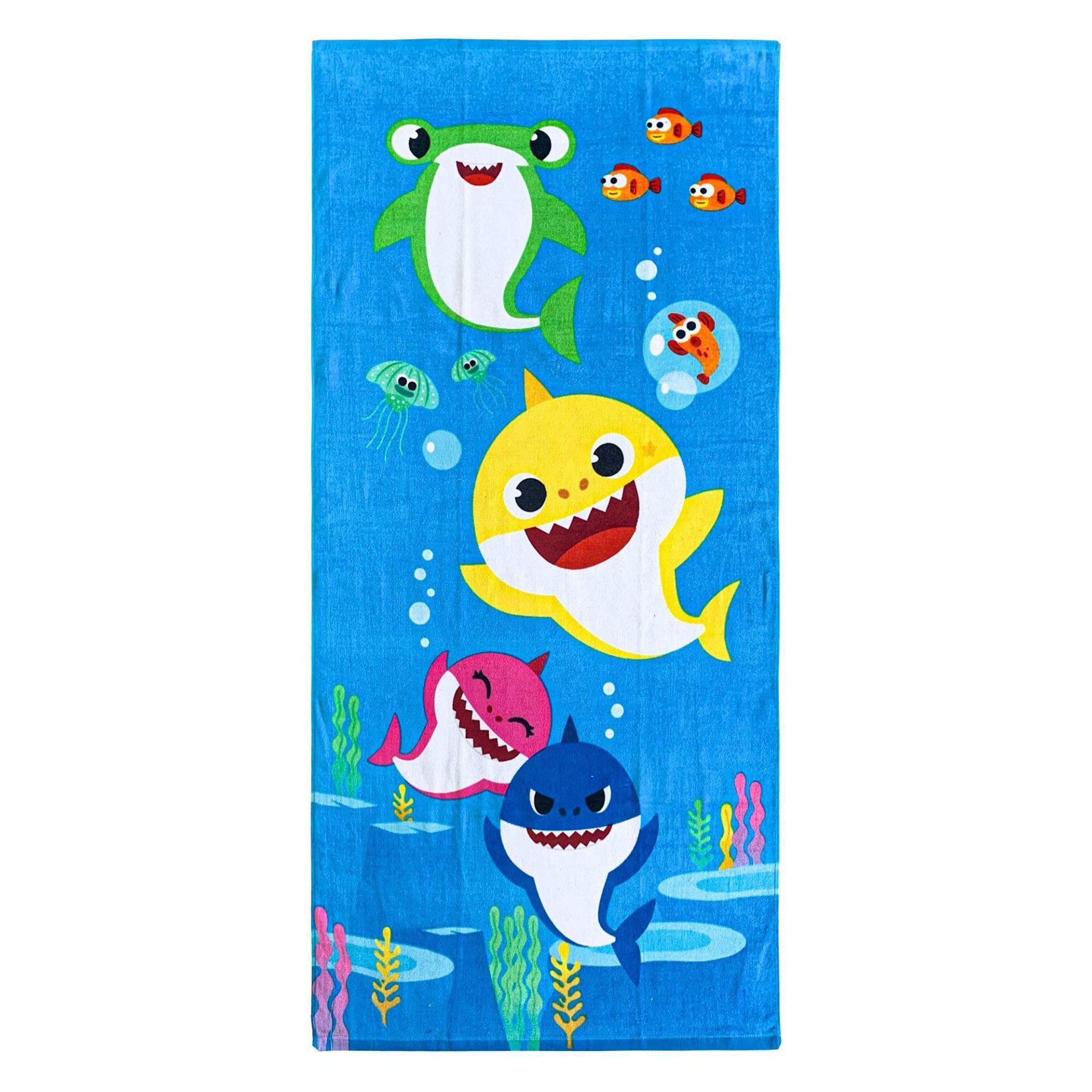 slide 1 of 6, Pinkfong Baby Shark Feed Me Beach Towel, 1 ct