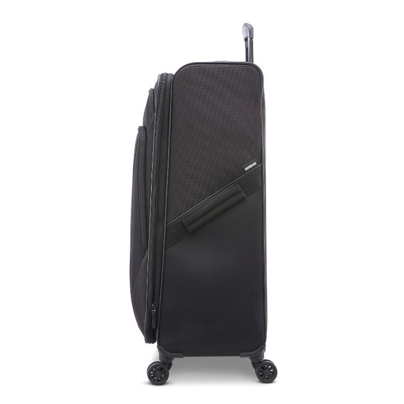 slide 2 of 10, American Tourister Phenom Softside Large Checked Spinner Suitcase - Black: Medium Spinner Luggage, 1 ct