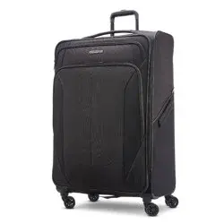 American Tourister Phenom Softside Large Checked Spinner Suitcase - Black