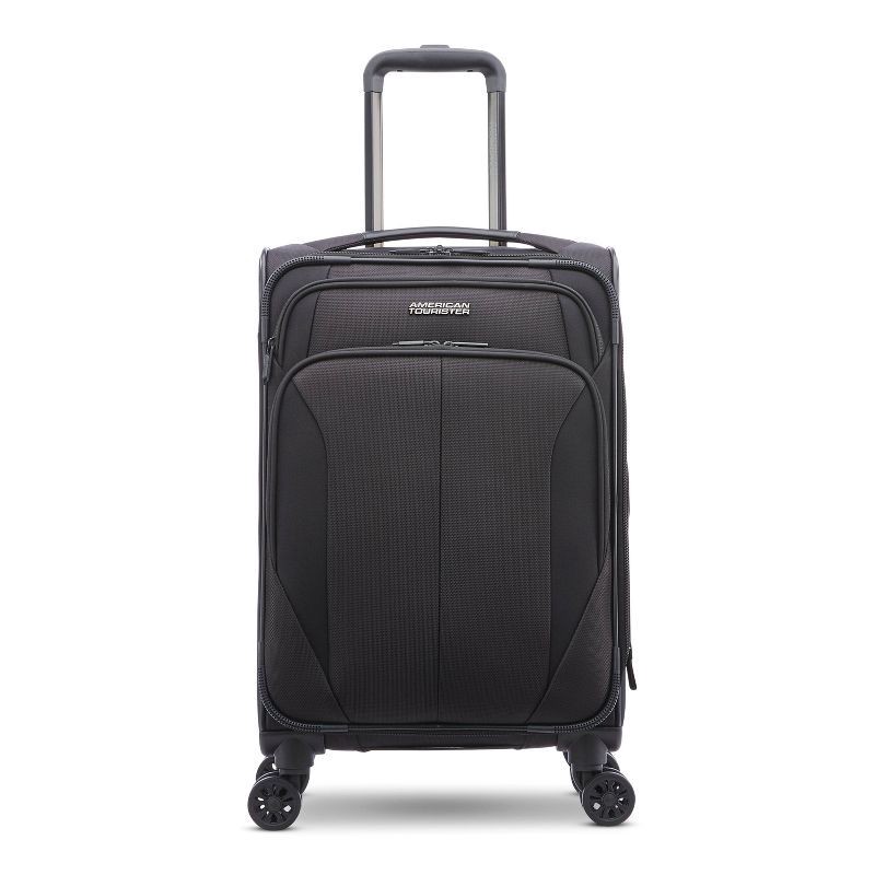 slide 3 of 10, American Tourister Phenom Softside Carry On Spinner Suitcase - Black, 1 ct