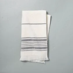 Hearth & Hand with Magnolia Multistripe Hand Towel Sour Cream/Gray - Hearth & Hand™ with Magnolia