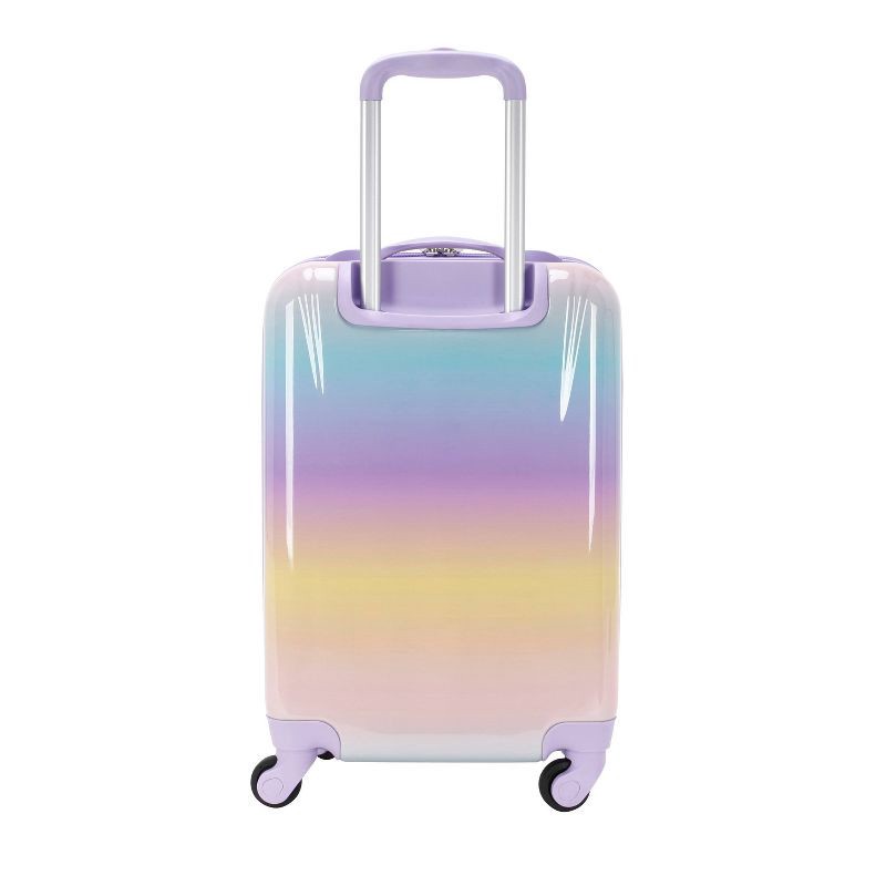 slide 2 of 9, Crckt Kids' Hardside Carry On Spinner Suitcase - Pastel Rainbow Ombre, 1 ct