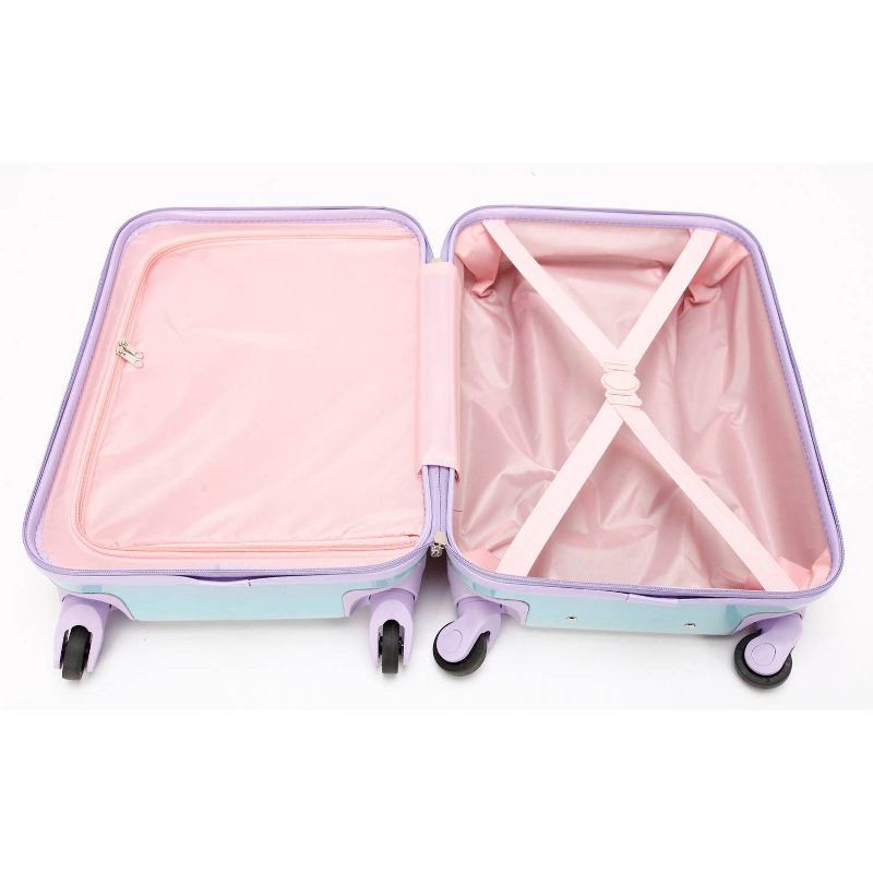 slide 8 of 9, Crckt Kids' Hardside Carry On Spinner Suitcase - Pastel Rainbow Ombre, 1 ct