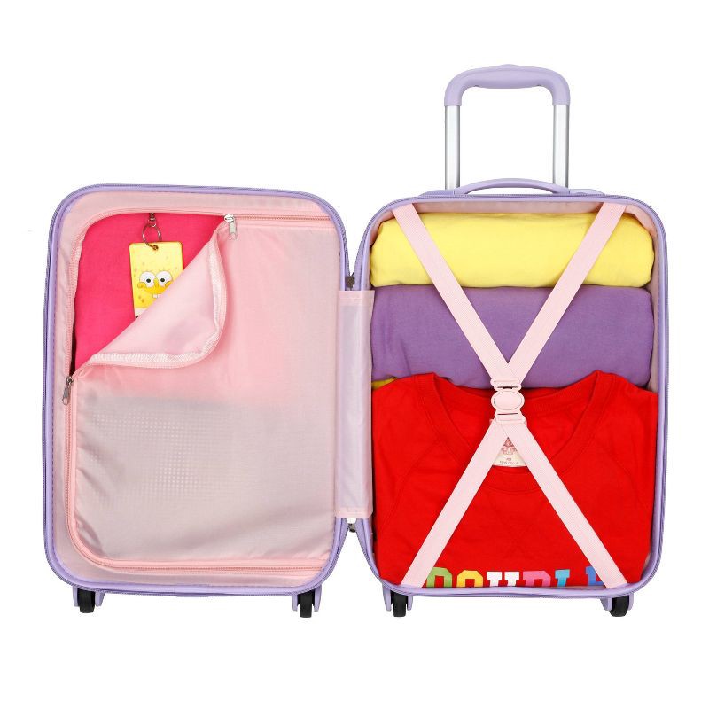 Crckt Kids' Hardside Carry On Spinner Suitcase Pastel Rainbow Ombre 1