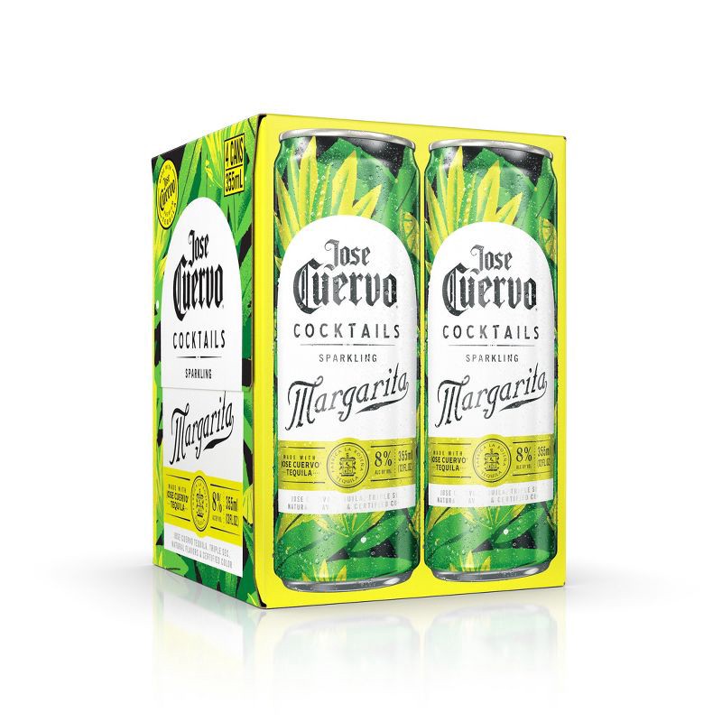 slide 4 of 8, Jose Cuervo Sparkling Margarita Cocktail - 4pk/12 fl oz Cans, 4 ct; 12 fl oz