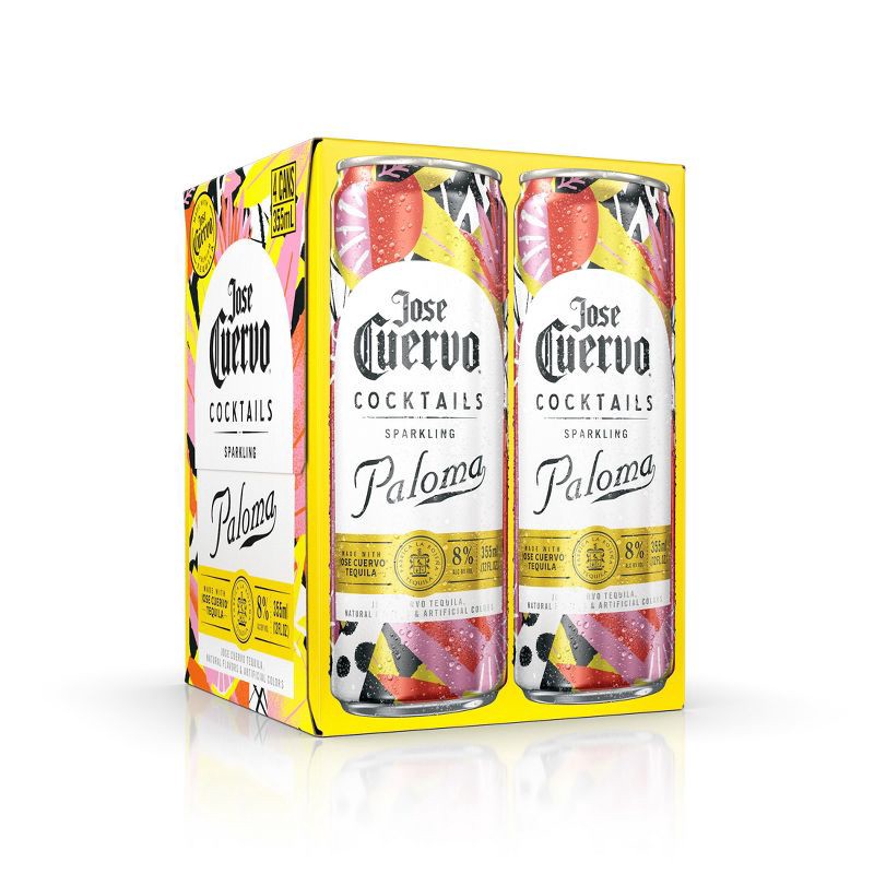 slide 3 of 7, Jose Cuervo Sparkling Paloma Cocktail - 4pk/12 fl oz Cans, 4 ct; 12 fl oz