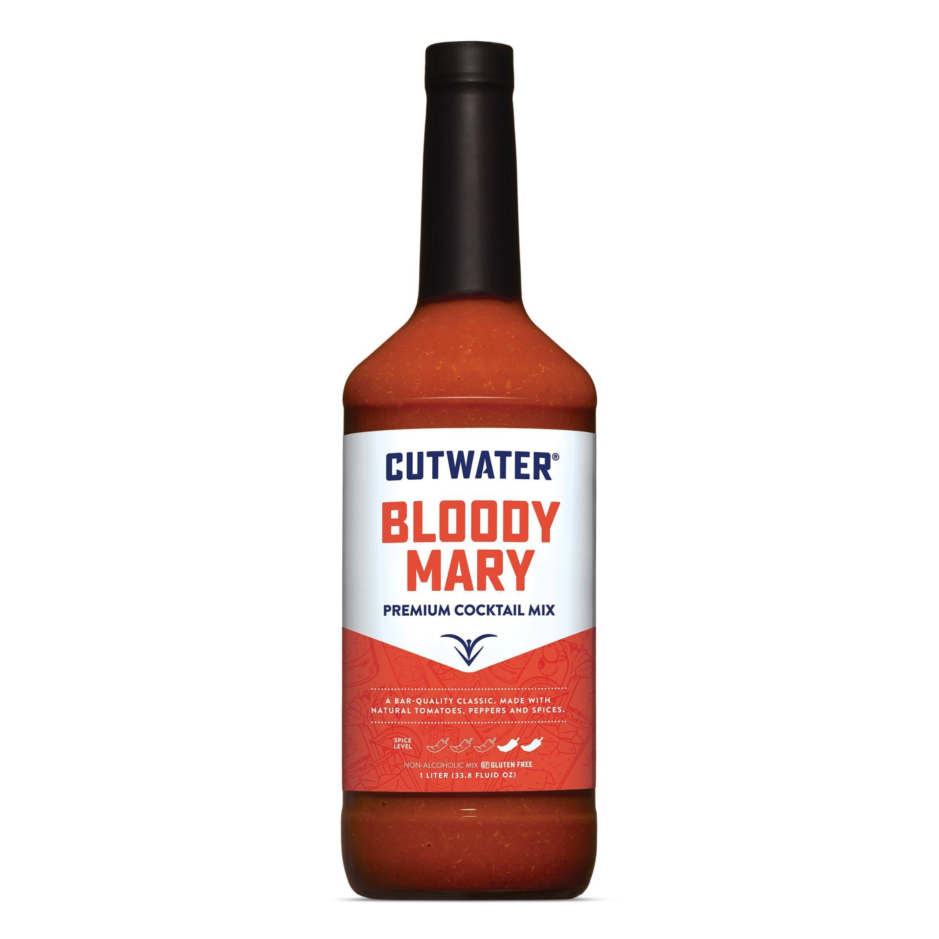 slide 1 of 1, Cutwater Spirits Cutwater Bloody Mary Cocktail Mix Bottle, 1 liter