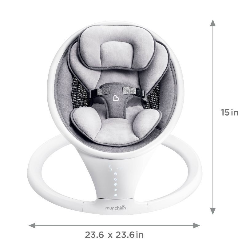 slide 6 of 11, Munchkin Bluetooth Enabled Baby Swing - White, 1 ct