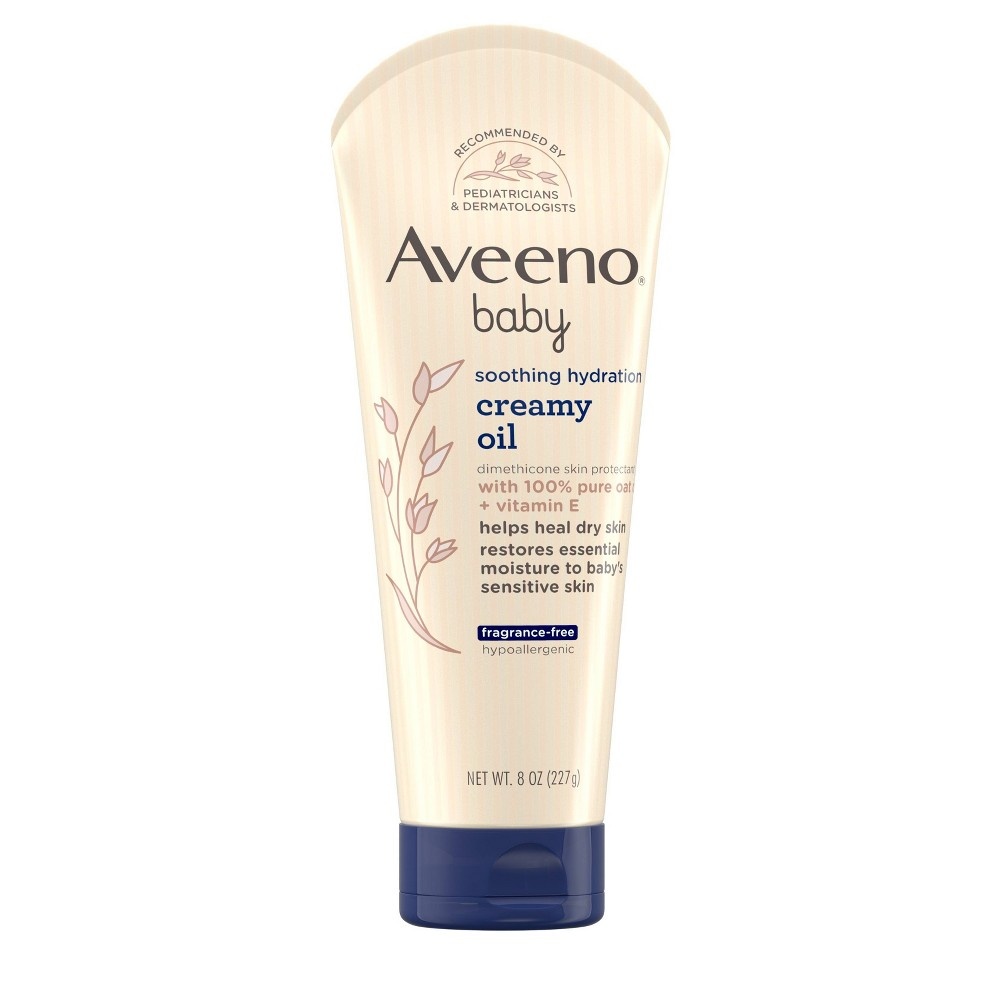 slide 2 of 5, Aveeno Baby Soothing Hydration Creamy Oil, 8 oz