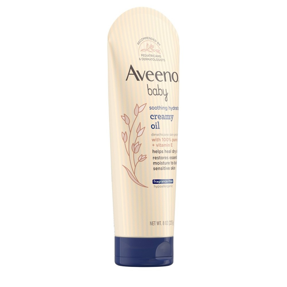 slide 3 of 5, Aveeno Baby Soothing Hydration Creamy Oil, 8 oz