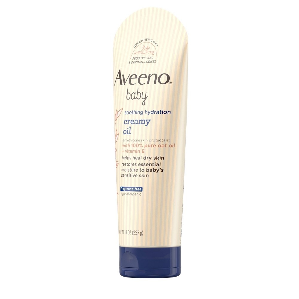 slide 4 of 5, Aveeno Baby Soothing Hydration Creamy Oil, 8 oz