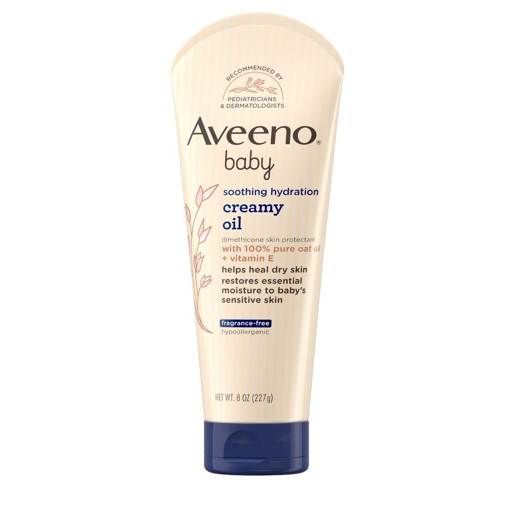 slide 5 of 5, Aveeno Baby Soothing Hydration Creamy Oil, 8 oz