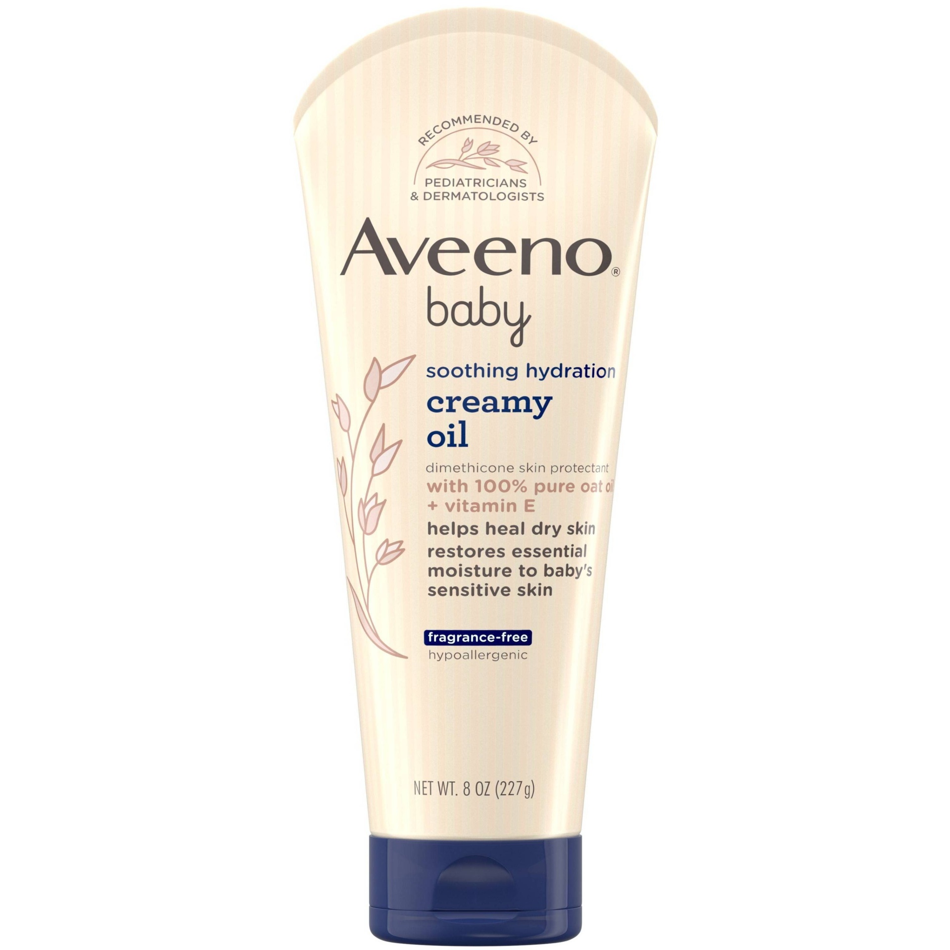 slide 1 of 5, Aveeno Baby Soothing Hydration Creamy Oil, 8 oz